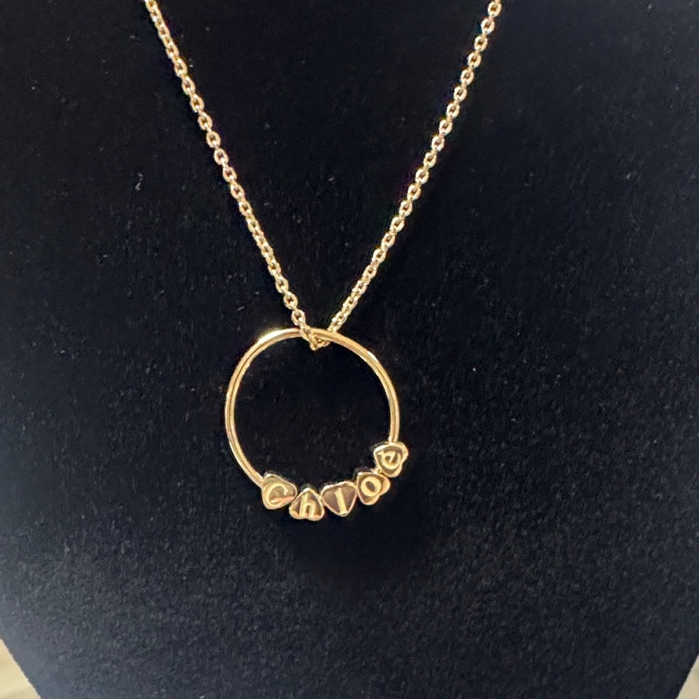 Authentic Gold tone Chloe Necklace
